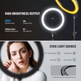 thumbnail image 2 of Anillo de luz LED Neewer RH12B de 24 W, 2900 K-7000 K, con soporte, 2 of 9