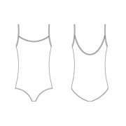 Child Thin Strap Camisole Leotard