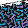 thumbnail image 3 of Dog Bones Shower Curtain 84"x72" ,Bathroom Decorative Shower Curtains Set with 12 Hooks,Modern Waterproof Washable Shower Curtain, 3 of 6