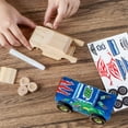 thumbnail image 3 of Joyfy 3 Piece DIY Wooden Race Car Painting Kit for Kids, Birthday Toy for Boys Girls Ages 6+, 3 of 9