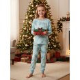 thumbnail image 2 of AIGUR Family Matching Christmas Pajamas, Tree Print Solid PJs Sets with Matching Dog Clothes, 2 of 10