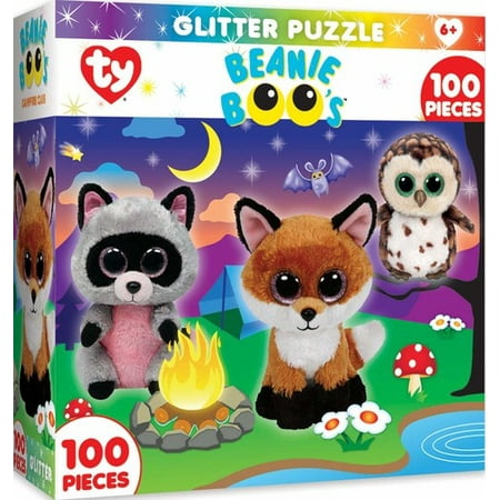 MasterPieces Ty Beanie Boo Campfire Club - 100 Piece Glitter Kids Puzzle