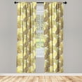 thumbnail image 3 of Ambesonne Tropical Curtains, Curving Exotic Tropical, Pair of 28"x63", Multicolor, 3 of 5