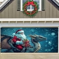 thumbnail image 4 of Santa Riding Classic Lighting Holiday Party Banner Outdoor Christmas Background Cloth for Merry Festive Event Decoration, 4 of 6