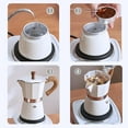 thumbnail image 5 of shaofei Coffee Pot, Moka Pot Italian Coffee Maker 3 cup/5 OZ Stovetop Espresso Maker for Gas or Electric Ceramic Stovetop Camping Manual Cuban Coffee Percolator for Cappuccino or Latte, 5 of 5