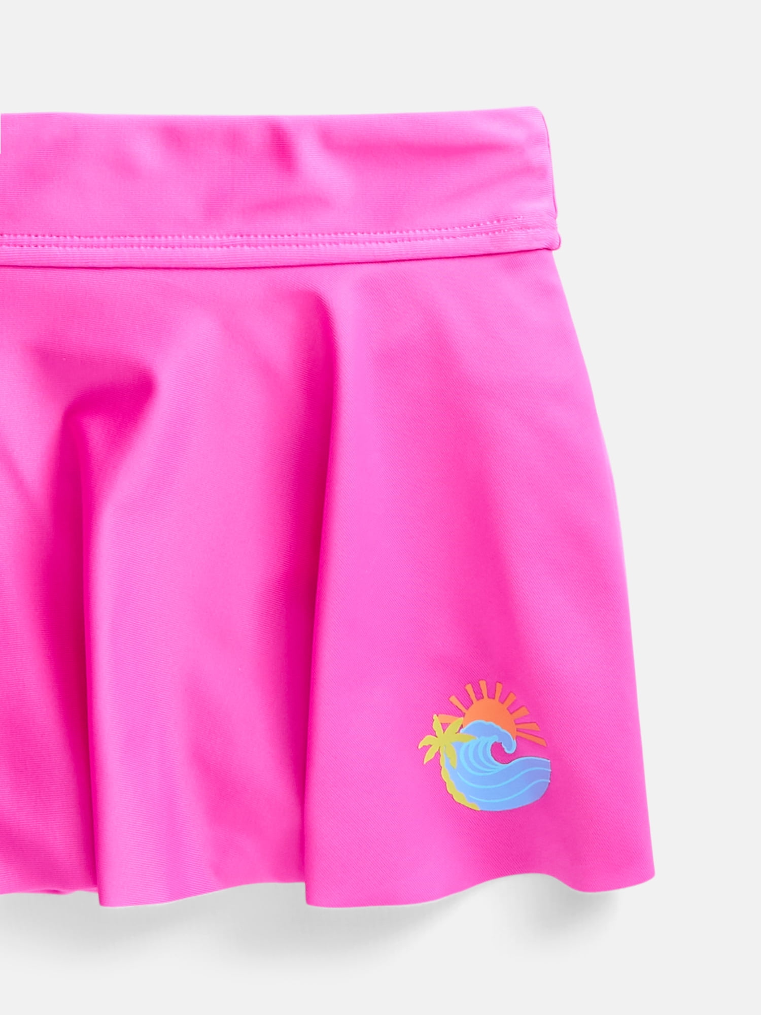 Wonder Nation Girls Rash Guard Set, 2 Piece, Sizes 4-16