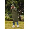thumbnail image 4 of COOFANDY Men's Rain Jacket with Hood Waterproof Lightweight Active Long Raincoat, 4 of 6