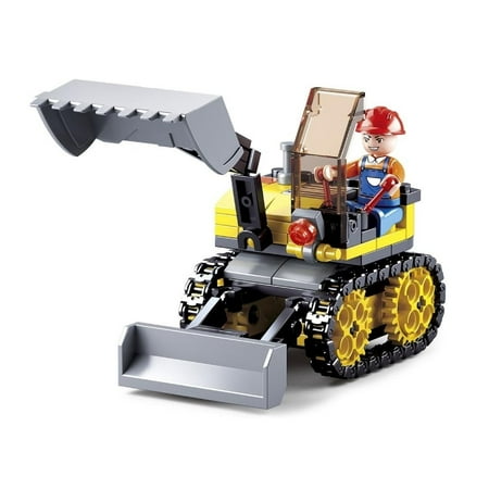 UPC: 0639939930654 | SlubanKids Tractor Excavator Building Blocks 132 Pcs set Building Toy