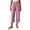 Pink-07, variant on Nugftut Capri Pants for Women Elastic Waisted Capris Lightweight Loose Summer Beach Vacation Casual Pants