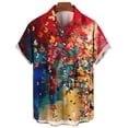 thumbnail image 4 of Camisa hawaiana con estampado 3D de mariposas coloridas a la moda para hombre, camisetas casuales de manga corta de verano para la calle, camisas para fiestas en la playa, ropa para hombre, 4 of 5