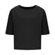 thumbnail image 5 of Vestidos Casuales Para Mujer, Blusas De Mujer De Moda Blusas casuales lisas para mujer, blusa de verano de moda con cuello redondo y mangas 3/4, 5 of 7