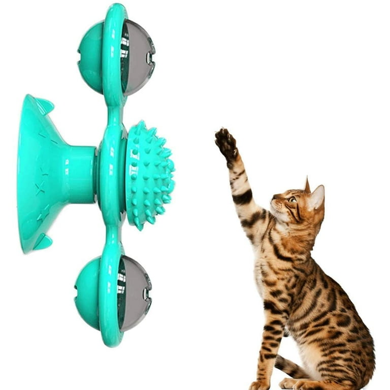 Electric Cat Toy Teasing Cat Stick Crazy Game Spinning Turntable