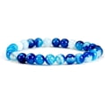 thumbnail image 1 of GHSDFBB | Small, Medium, Large Sizes | Gemstone Beaded Stretch Bracelet | 6mm Round Beads, 1 of 6