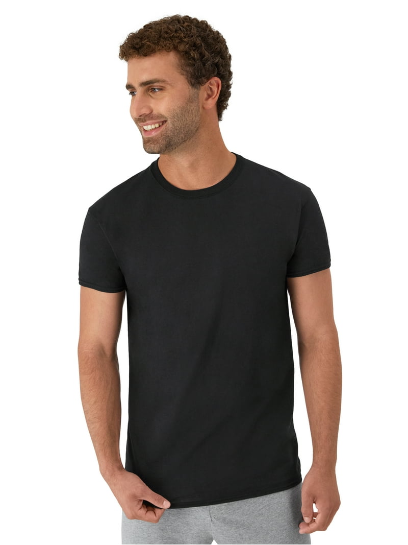 Hanes T-Shirt Essential - Pacco Da 6 Magliette Uomo In Cotone, Vestibilità Regular - Foto 1