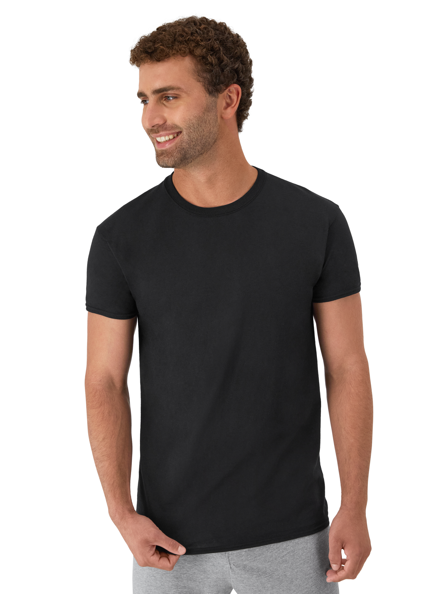 Hanes Men's Crew Neck T-Shirt, 6-Pack photo 3
