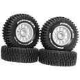 thumbnail image 5 of 4 Pcs RC Truck Tires Universal Wheel Hubs Upgrade RC Wheels and Tires 1/14 1/16 Scale Alloy Sturdy for Racing Vehicles, 5 of 9