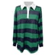 thumbnail image 4 of MHFRRA Camiseta de Manga Larga a Rayas, Informal, Holgada, con Cuello Levantado, Cómoda, para Uso Diario, Básica, para Otoño e Invierno Verde, 4 of 4