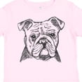 thumbnail image 4 of Inktastic English Bulldog Sketch Portrait Boys or Girls Toddler T-Shirt, 4 of 5