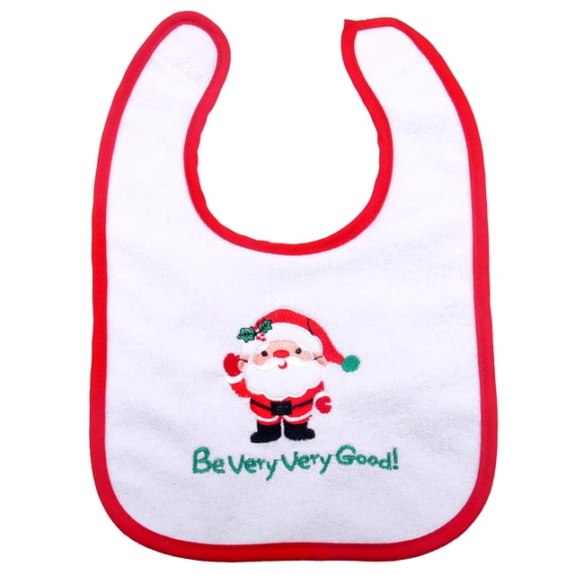 Babero navideño para bebé, bonito babero para bebé, toalla para saliva, baberos para comer al mediodía para bebés recién nacidos (color y estilo aleatorios)