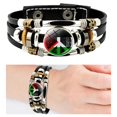 thumbnail image 2 of Pulsera Cuero Palestina Con Cierre Metal 3 Hilos para Apoyo A Eventos, 2 of 9