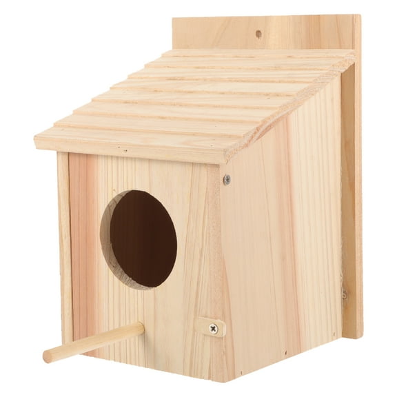 Tersarium Wooden Bird House Garden Nesting Box Hanging Bird House Bird House for Nesting