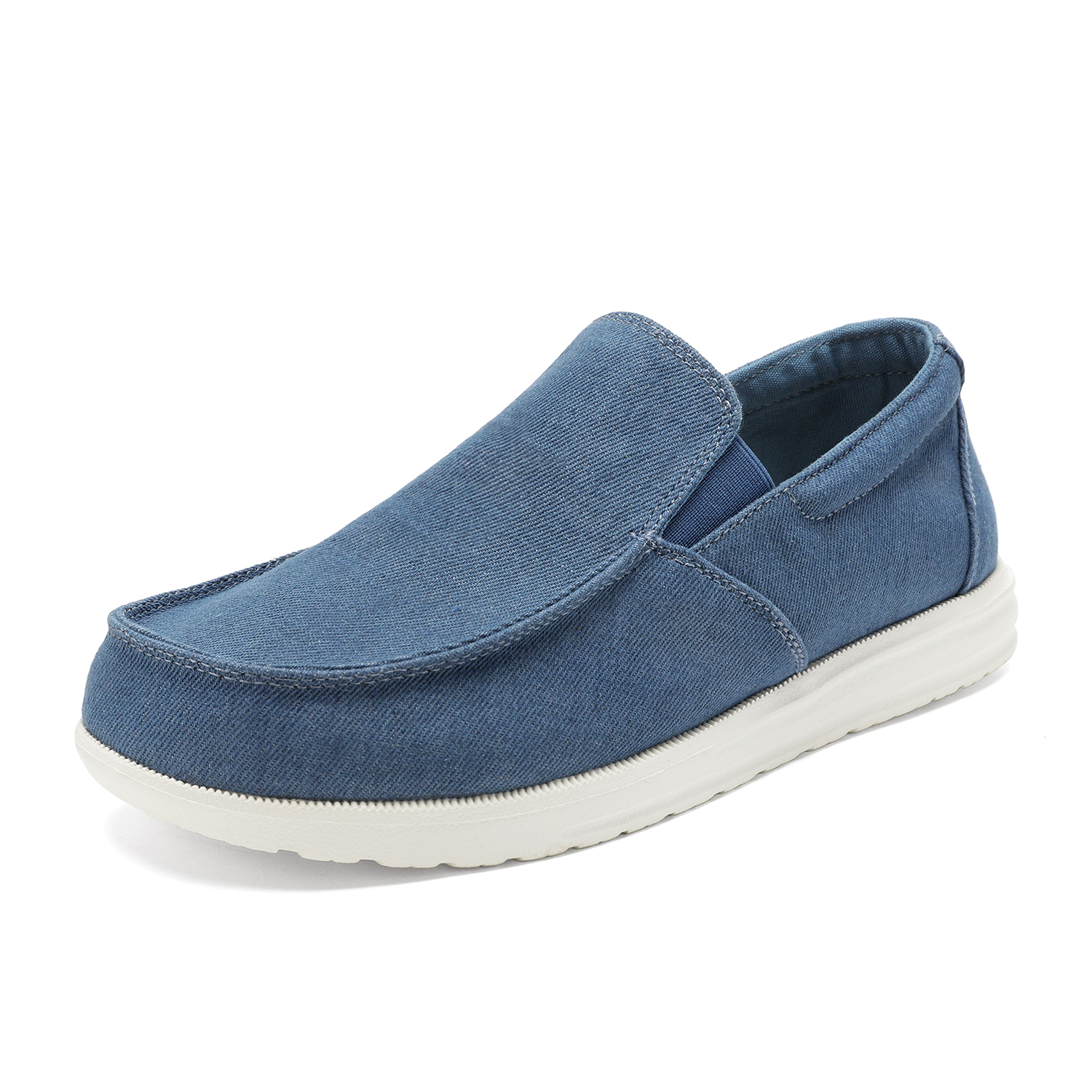 Bruno Marc Men's Slip On Loafer Walking Shoes SUNVENT-01 BLUE/DENIM size 8 - image 1 of 6