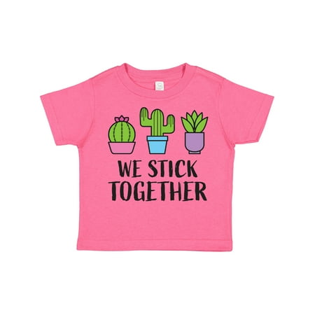 

Inktastic We Stick Together with Cacti and Succulent Gift Toddler Boy or Toddler Girl T-Shirt