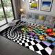 thumbnail image 1 of Alfombra de ilusión vórtice 3D para puerta de entrada, felpudo óptico geométrico abstracto, felpudo antideslizante, Alfombra de decoración para sala de estar, 1 of 4