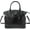 1-black, variant on Women Purse Satchel Bag Long Crossbody Classy Tote Bag Top Handle Vegan Leather Ladies Handbags Embossed