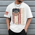 thumbnail image 2 of Duqingm Usa Flag Shirt USA 250th Anniversary Collection Unisex T‑Shirt Comfortable Patriotic Tee for Men & Women White,S, 2 of 5
