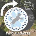 thumbnail image 4 of Imanes mosquiteros para puertas Robbins Aria Twist Click Lock Dog Paw, 4 of 6
