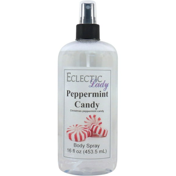 Peppermint Candy Body Spray, Eclectic Lady, Hydrating Mist, Unisex, 16 oz