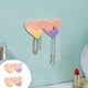 thumbnail image 1 of Fiudx Ganchos de Pared Adhesivos Multifuncionales con Forma de Corazón, Ganchos Dobles Sin Costuras, Diseño de Plástico Duradero, Organización Que Ahorra Espacio, Uso En Casa, Baño y Cocina, Incluye, 1 of 6