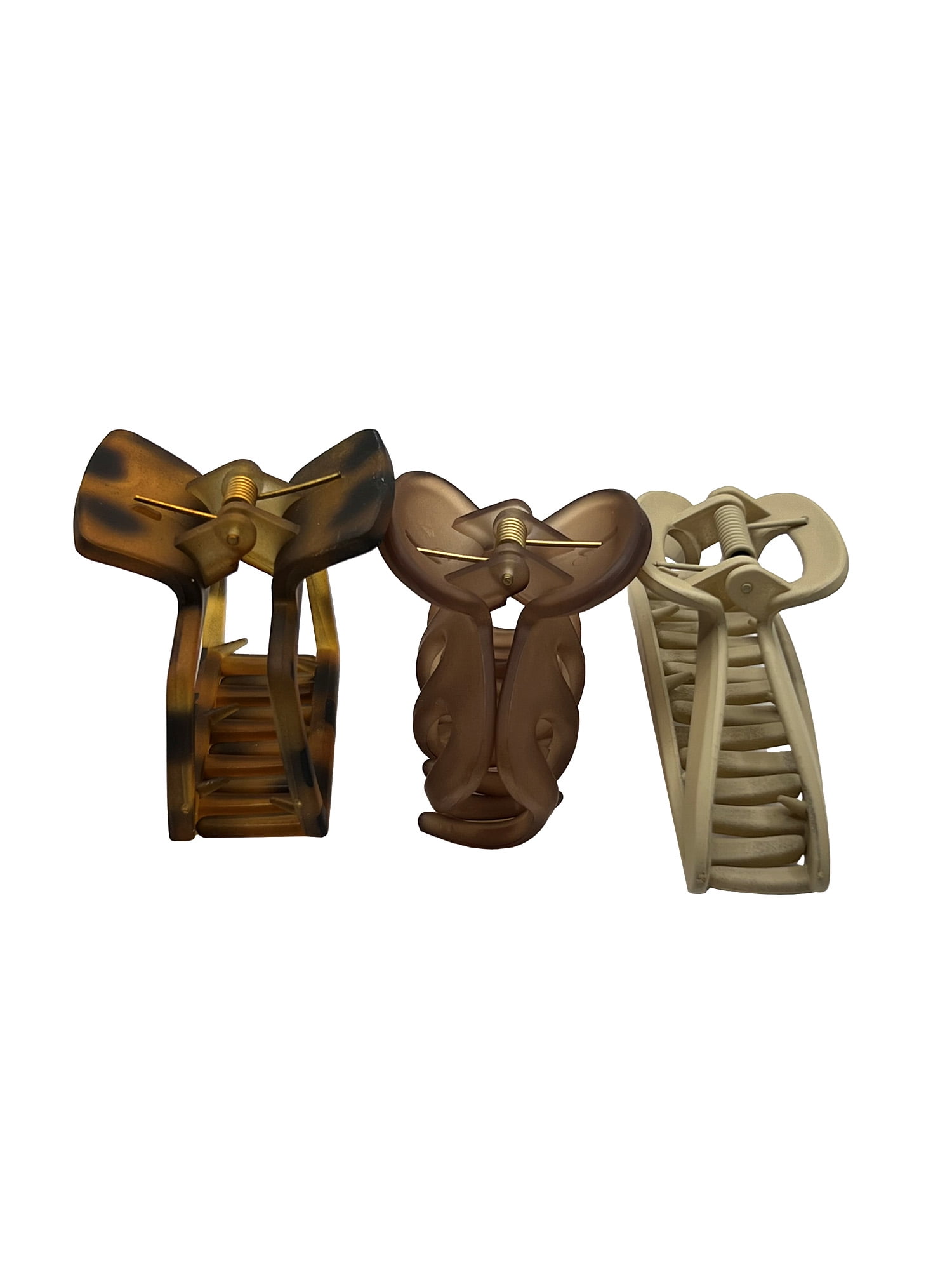 Time and Tru 3-Pack Claws, Brown