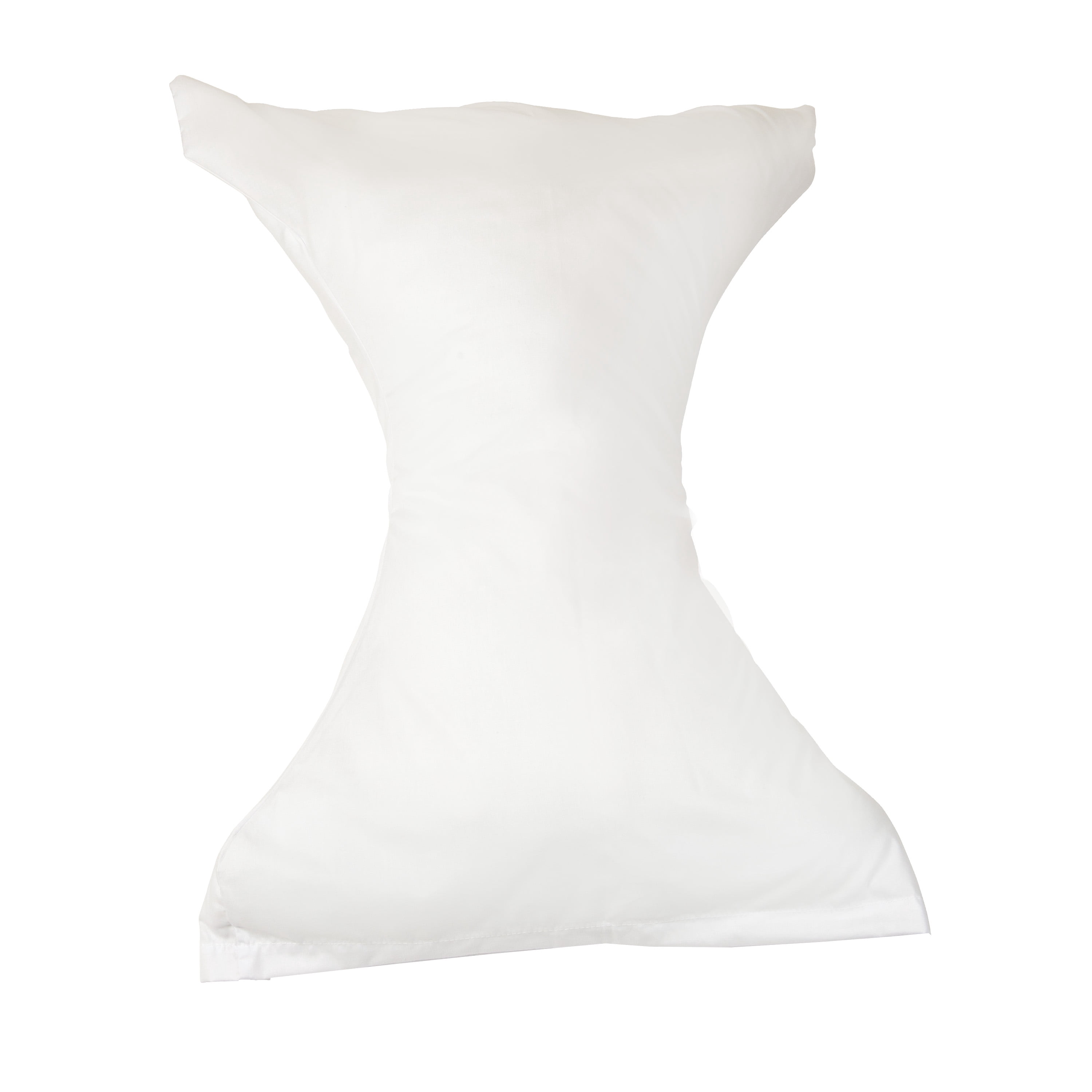 DMI Neck Pillow for Cervical, Neck and Shoulder Support to Relieve Pain and Headaches with Removable Cover, Medium Support, White