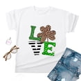 thumbnail image 4 of CEHVOM T-Shirts de la Saint-Patrick pour Femmes Chanceuses, T-Shirt de la Saint-Patrick Chanceux pour Femmes, T-Shirt Décontracté Ample à Imprimé Léopard et Lettres à Manches Courtes et Col Rond pour Femme, 4 of 4