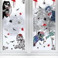 thumbnail image 4 of Etiqueta de la ventana Autoadhesiva Fuerte adherencia Patrón de terror extraíble Mejorar la atmósfera Pvc Calcomanía de la ventana de Halloween Etiqueta de fondo de la pared Soporte para el hogar, 4 of 5