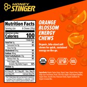 Honey Stinger Organic Gluten-Free Energy Chews, Orange Blossom, 1.8 oz, 12 Count Box
