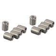 thumbnail image 2 of 5Pcs Stainless Thread Adapters M8 8mm Male To M6 6mm Female Threaded Reducers Silver, 2 of 11
