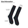 thumbnail image 5 of Fotbe Colorful Balloons print Women's Men's Novelty Crew Socks Cotton Socks Knee High Socks for Walking,Running,Nurses,Pregnancy, 5 of 9