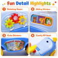 thumbnail image 2 of JoyStone Ride On Push Car for Toddlers, Push Walker Ride On Car with Lights, Music and Horn, Under Seat Storage, Push Car for Boys Girls, Blue, Lion, 2 of 9