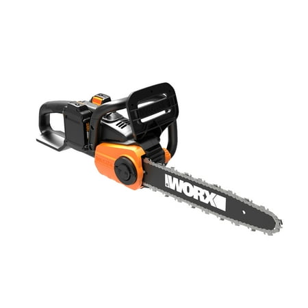 WORX - WG384 40V 14" Cordless Chainsaw with Auto-Tension (2 x 2.0 Ah Batteries & 1 x Charger) - Black