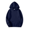 thumbnail image 6 of Textilo Women's Long Sleeve Hoodies Hooded Pullover Hoodies with Pocket Solid Color Sweaters Loose Fall Winter Comfy Casual 2026 Outfits,Navy 3XL, 6 of 6