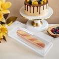 thumbnail image 1 of SOPOTUTU Rectangle Cake Serving Tray Clear Acrylic Display For Bakery Display 1Pack, 1 of 7