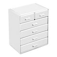 thumbnail image 3 of Sorbus Acrylic Makeup Organizer - Organization and Storage Case for Cosmetics Make Up & Jewelry - Large Makeup Organizer for Vanity, Bathroom, College Dorm, Closet, Desk (4 Large, 2 Small Drawers), 3 of 7