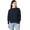 Navy, variant on Apparel 5523 Women's Camden Spliced Crew Neck Sweatshirt-Bone-XXL