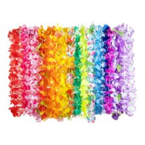 GiLiling Eoperou 24/36Pcs Tropical Leis Flower Necklace Set for Beach Party Accessories | Colorful Hulu Dance Strands for Birthday Pool Celebrations and Hawaiian Themed Event Decorations
