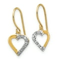 thumbnail image 2 of 14k Diamond Fascination Heart Earrings, 2 of 3