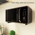 thumbnail image 2 of 2 Pieces Microwave Wall Mount, Stainless Steel Microwave Racks, Microwave Shelf Wall Mount, Microwave Rack Wall Mount, Universal Microwave Oven Rack, 2 of 5