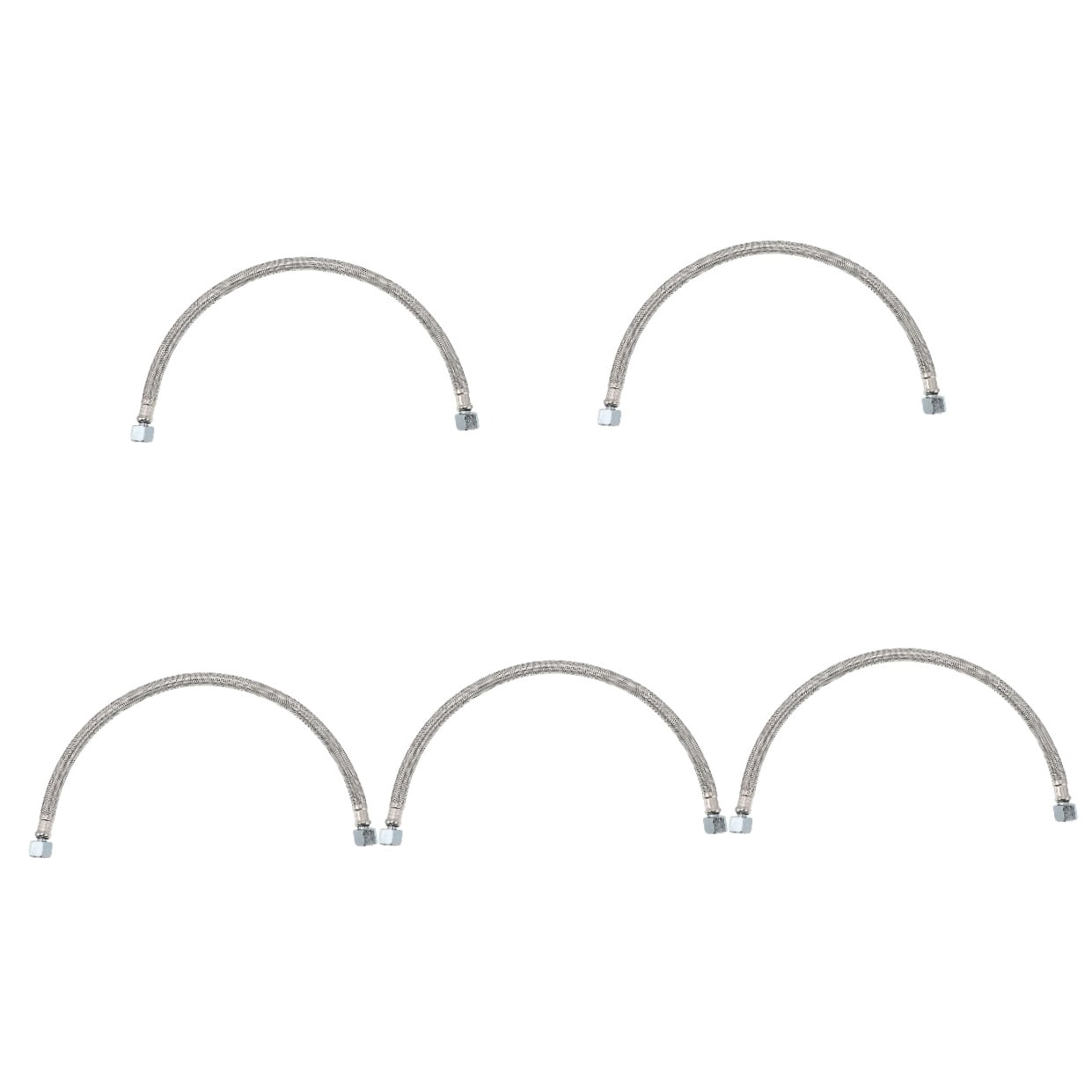 KAKOWELY Hose Silver No Rust Air Compressors Repair 5Set 11.8x1.2in